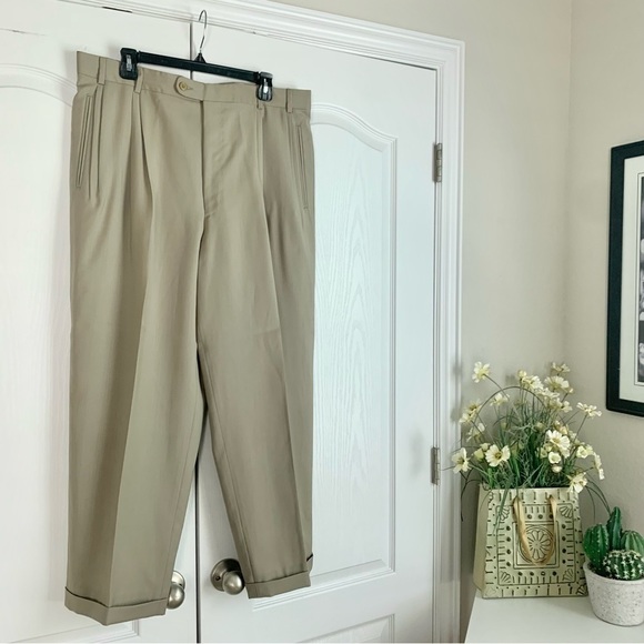 NWT Men’s Daniel Rene Pleated Dress Pants - Picture 1 of 11